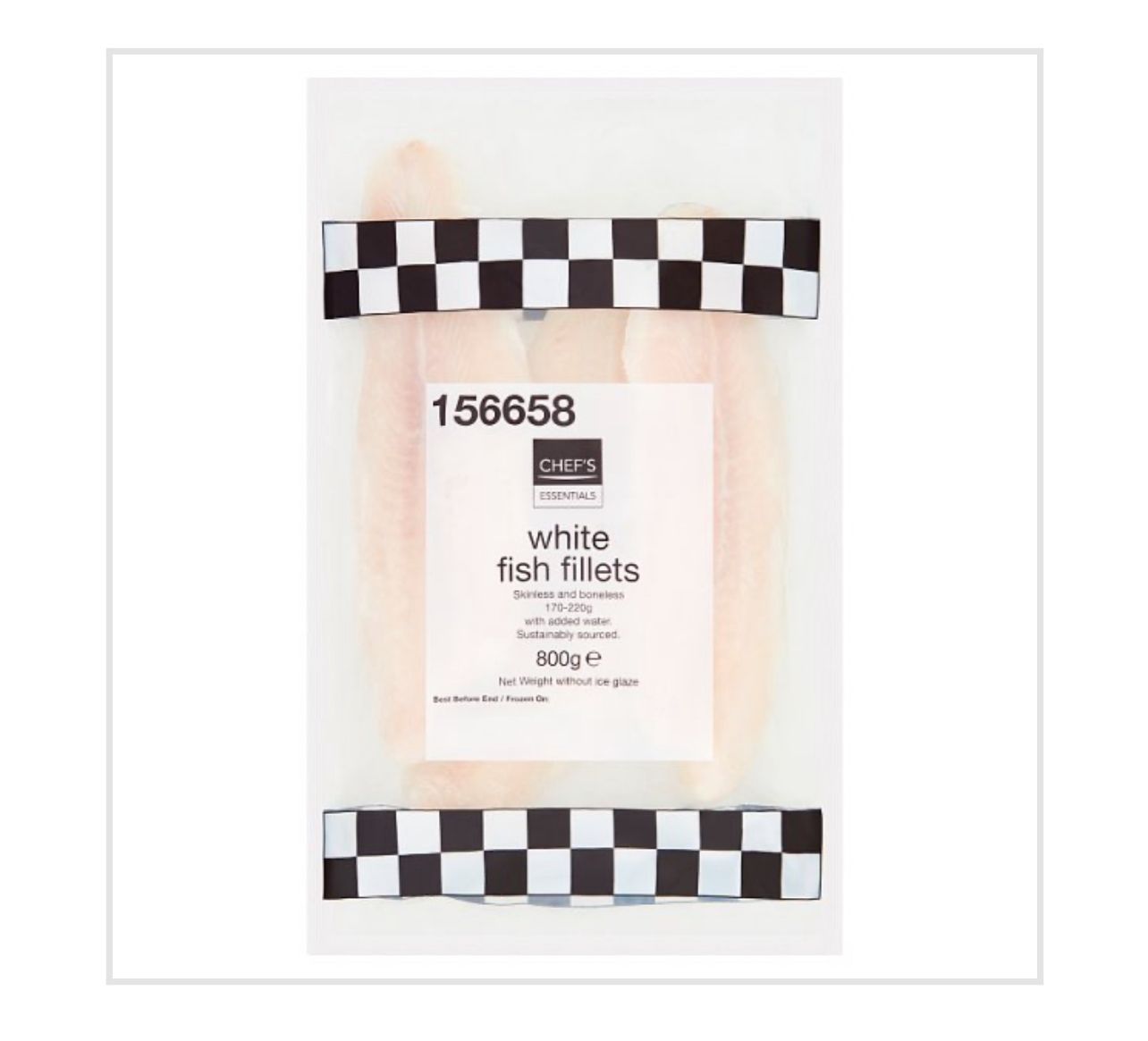 Chef essential white fish fillets 800g